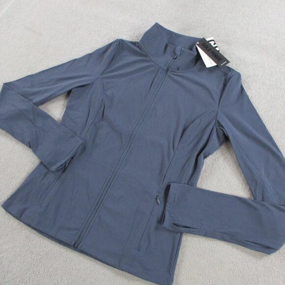 Gold Hinge Strydeform Jacket Womens Medium Blue Bluewash Athletic Track Full Zip - Picture 3 of 10